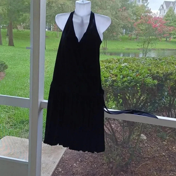 💙🌹Retro style dress with low waiste line and bow belt - Picture 15 of 17